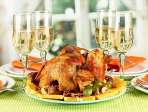 15408329-banquet-table-with-roasted-chicken-close-up-thanksgiving-day