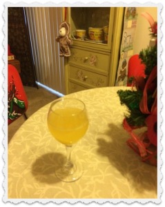 mimosa on New Year's
